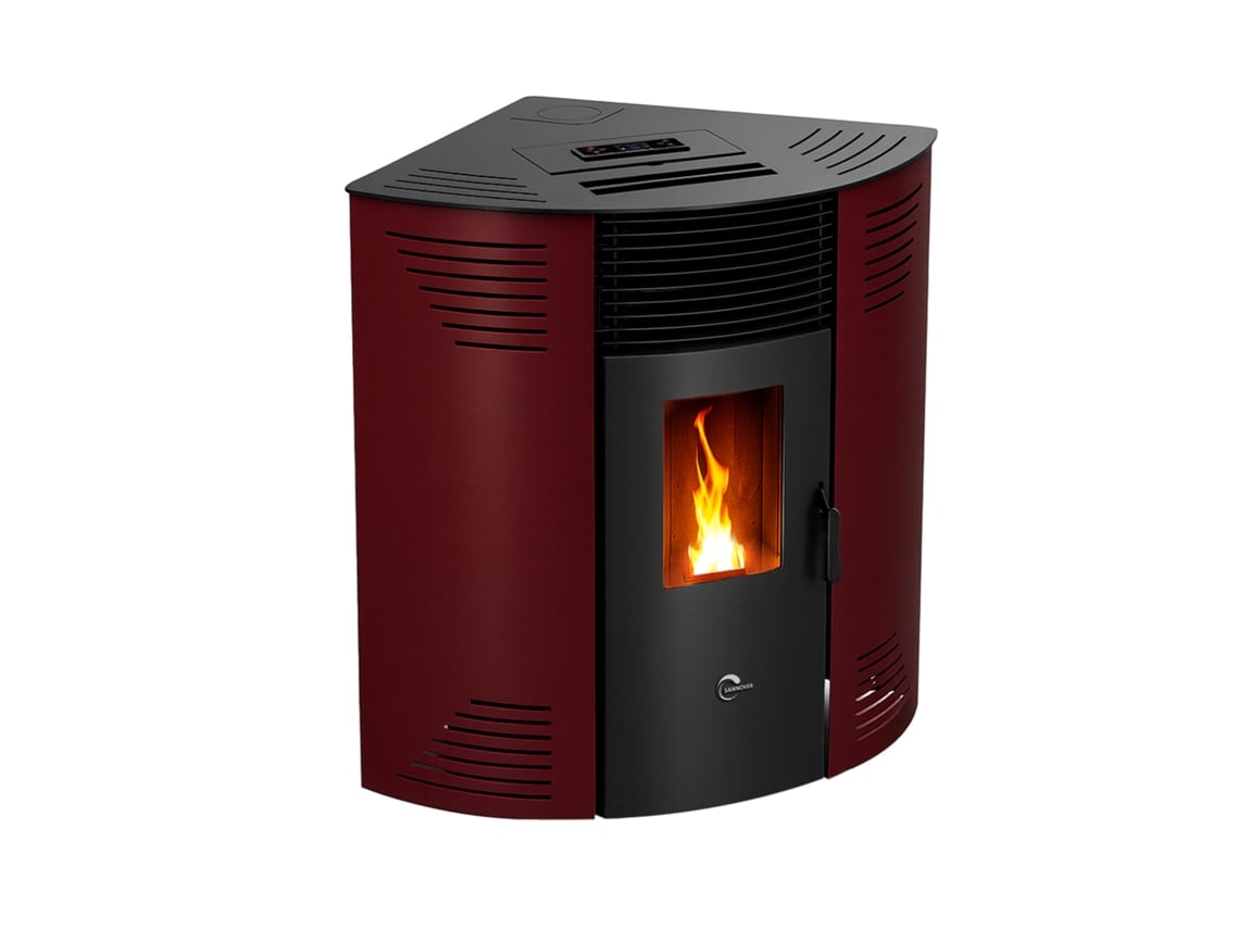 Salamandra A Pellets De Canto Iseos 12,2 Kw Bordô Sannover