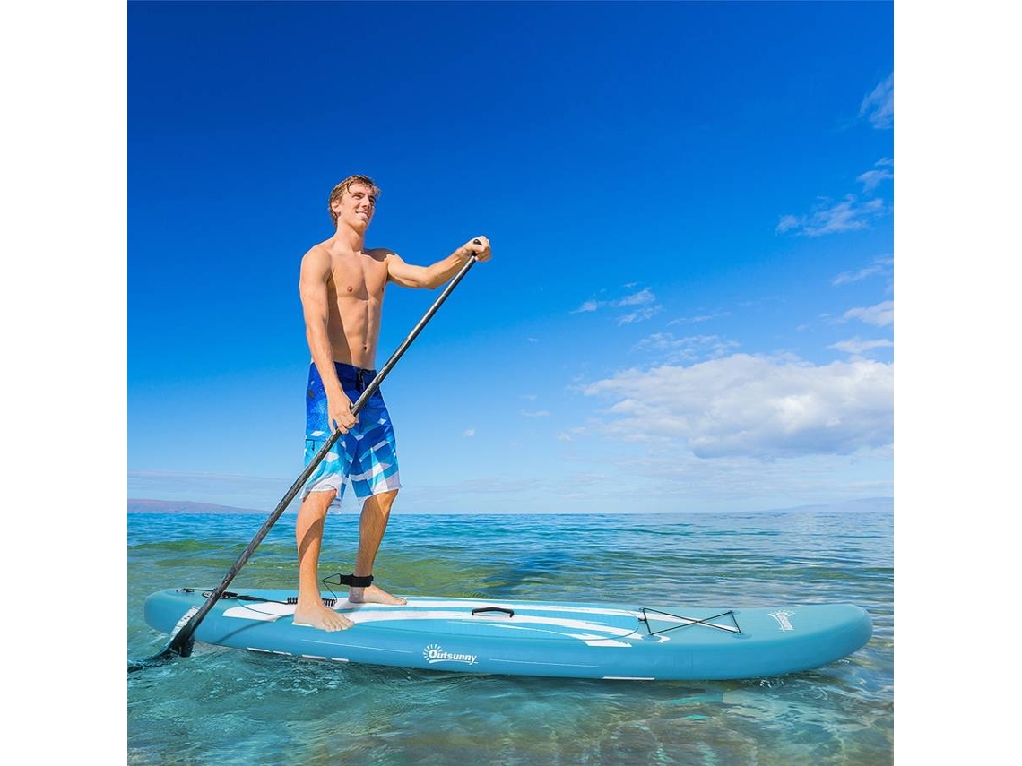 Prancha de Stand Up Paddle OUTSUNNY A33-028BU (300x76x15 cm)