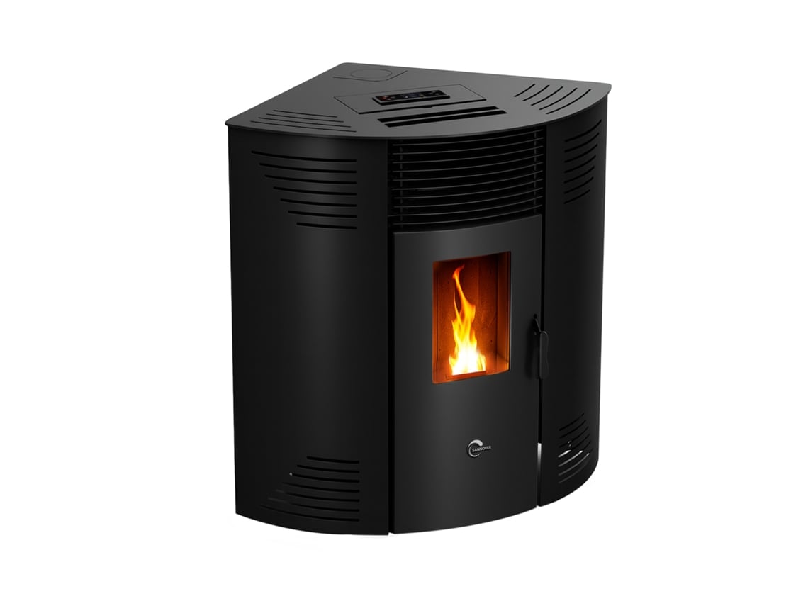 Salamandra A Pellets De Canto Iseos 12,2 Kw Preto Sannover