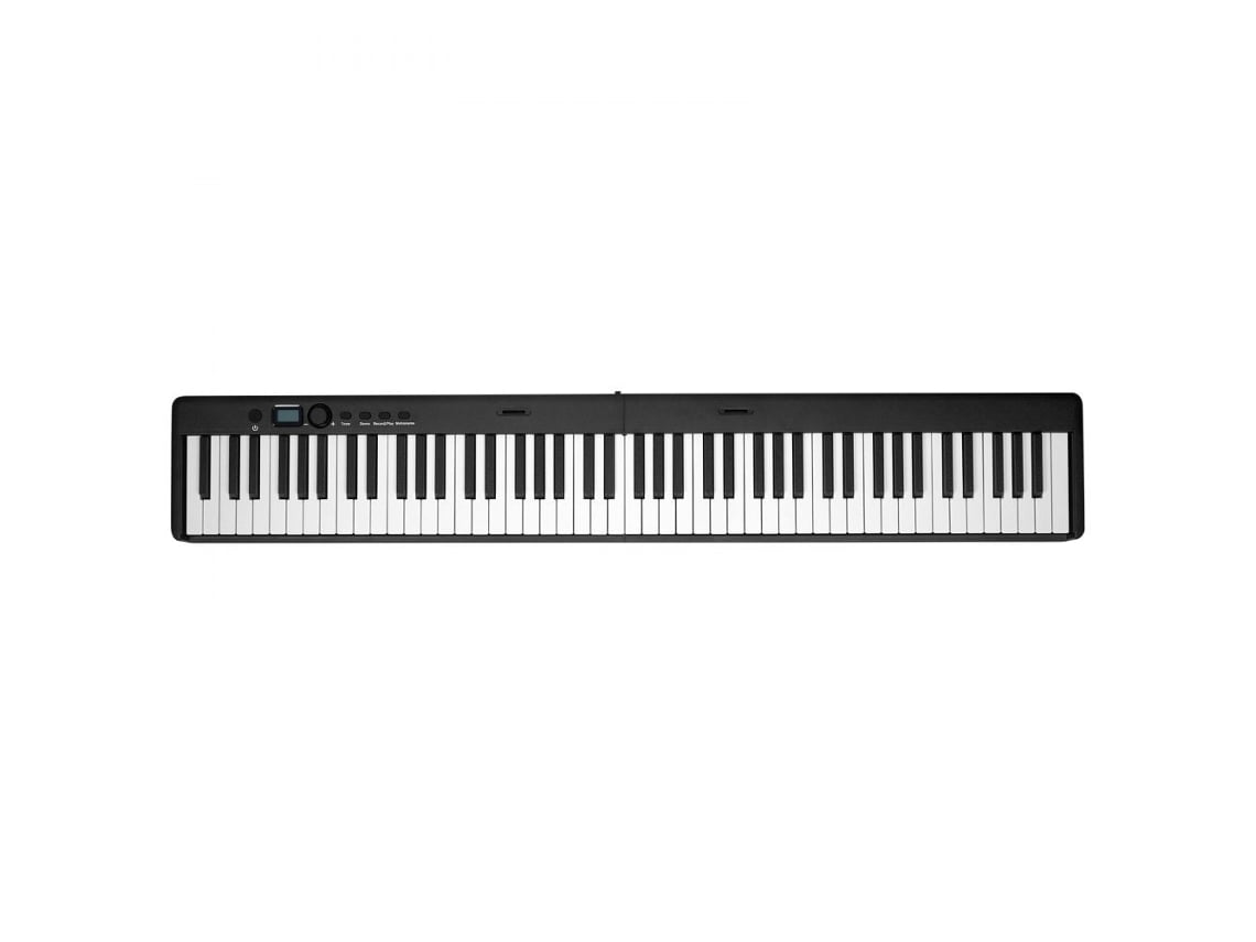 Piano Digital Dobrável Com 88 Teclas, Bluetooth, Midi E Suporte Ajustável Tekmaquinas