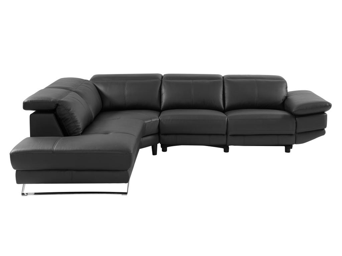 Sofá Relax Elétrico LINEA SOFA (299 x 239 x 76 - Pele - Preto)