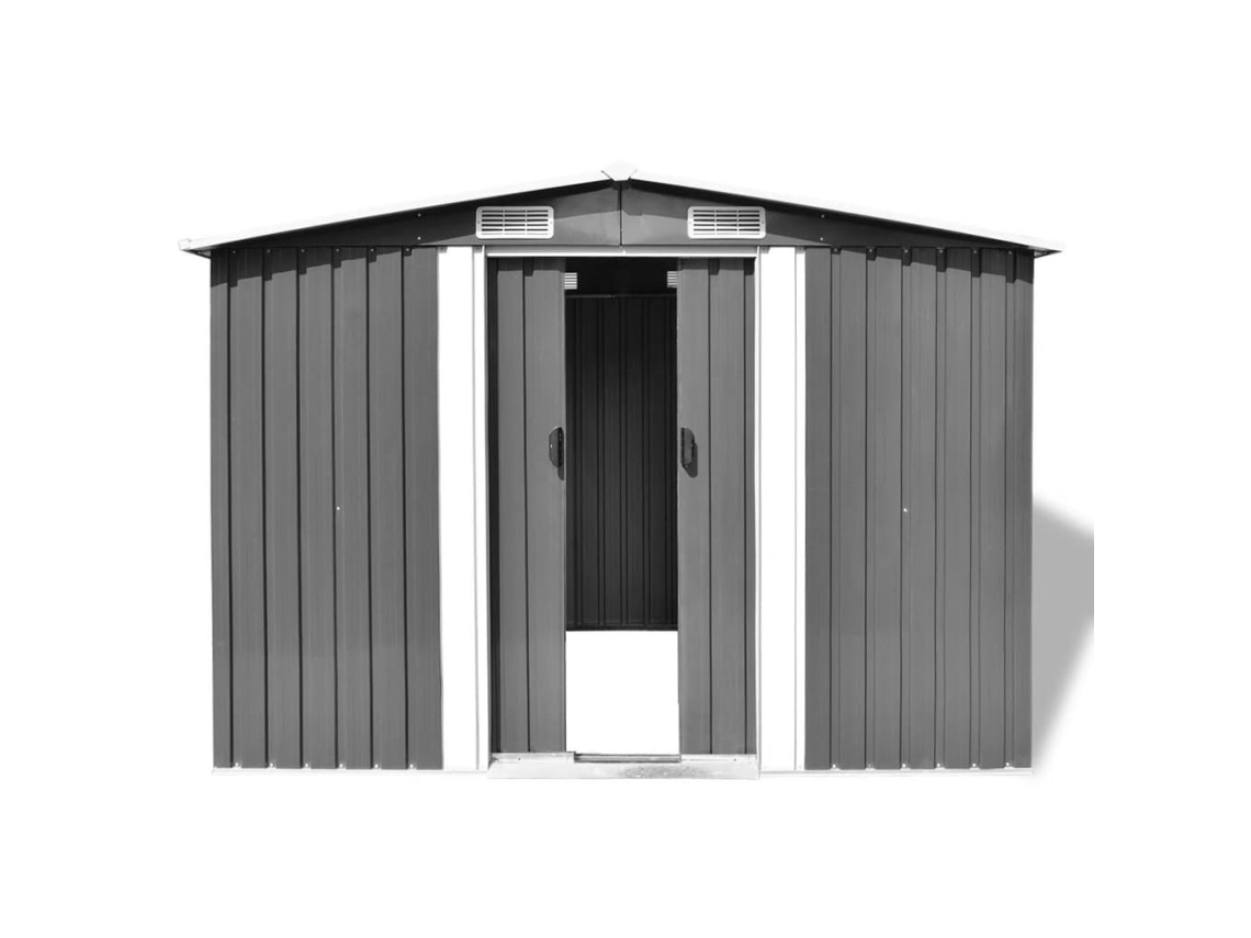 Abrigo de Metal MAISON EXCLUSIVE  Cinzento 257x205x178 cm