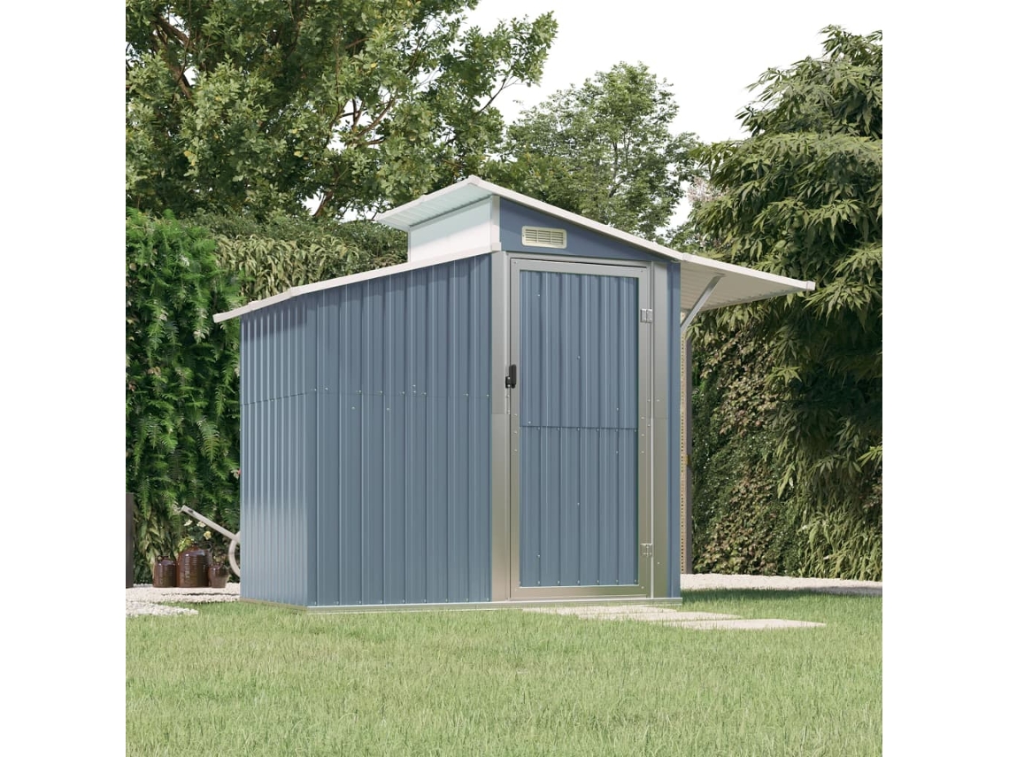 Abrigo VIDAXL Cinzento Aço (270x130x208,5 cm)