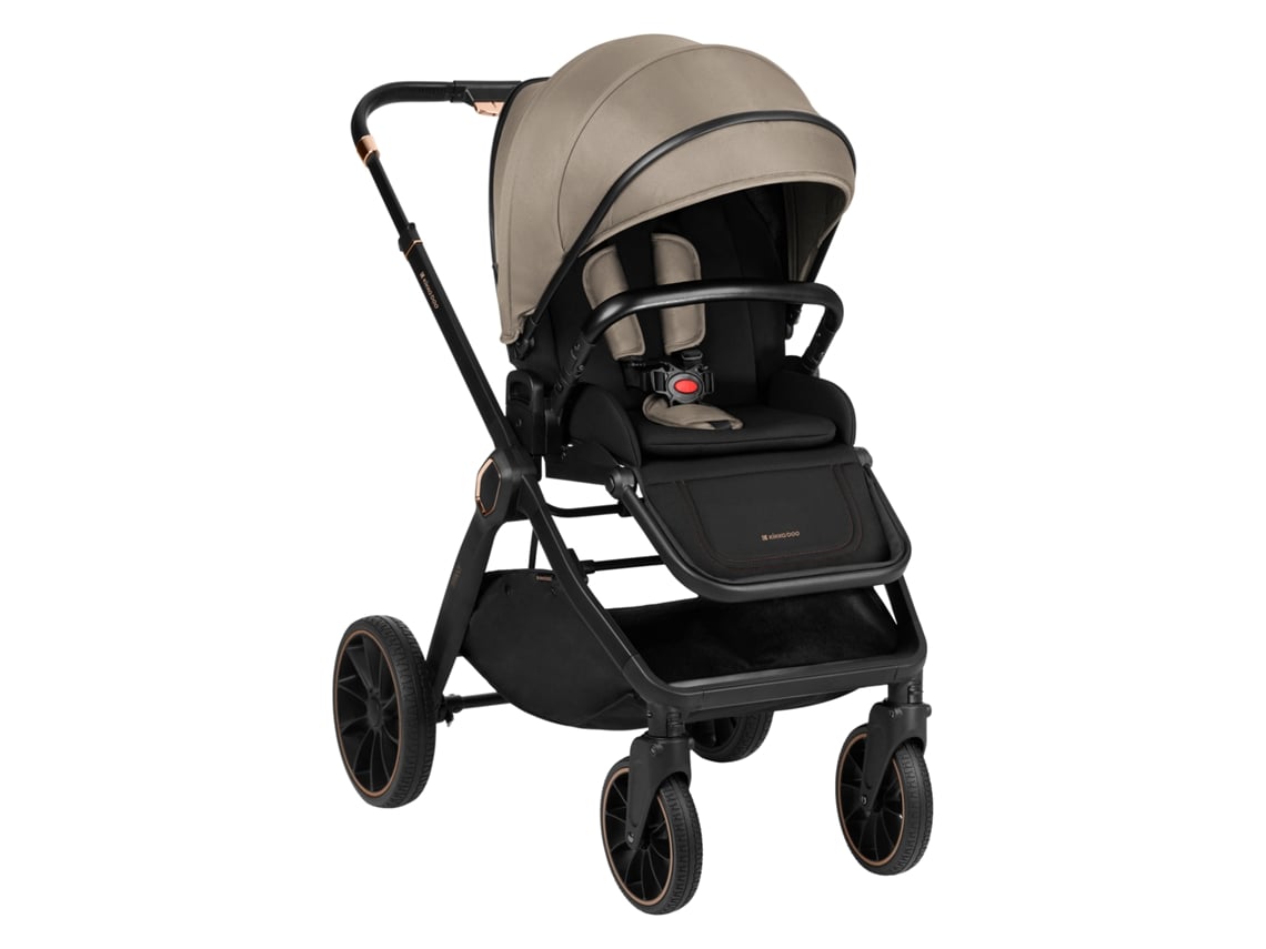 Carrinho de Bebé 2 em 1 com Alcofa Tiffany Bege 2024 KIKKABOO