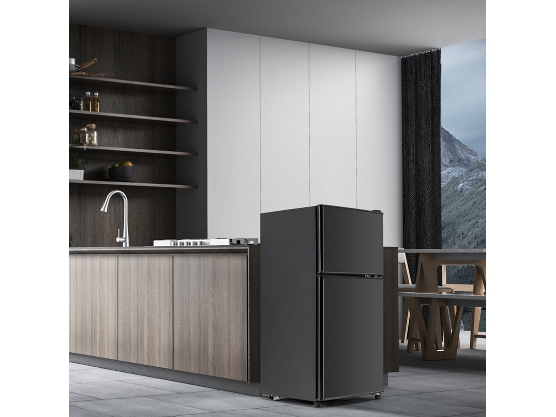 Geladeira 2 Portas 60l Com 22l De Congelador E 38l De Refrigeração, Iluminação Led E Estilo Elegante Em Preto Premium Sini Tech Store