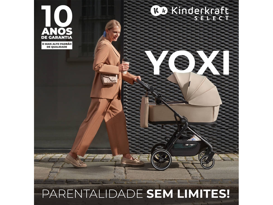 Carrinho KINDERKRAFT de Bebé Universal YOXI 3 em 1 (Verde)