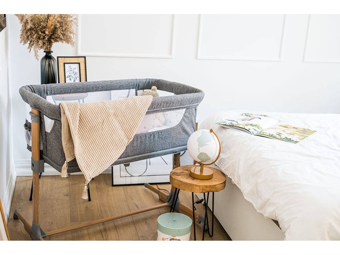 Berço MOMI Co-Sleeping Smart Bed Cinzento 4 em 1 (50 x88 cm)