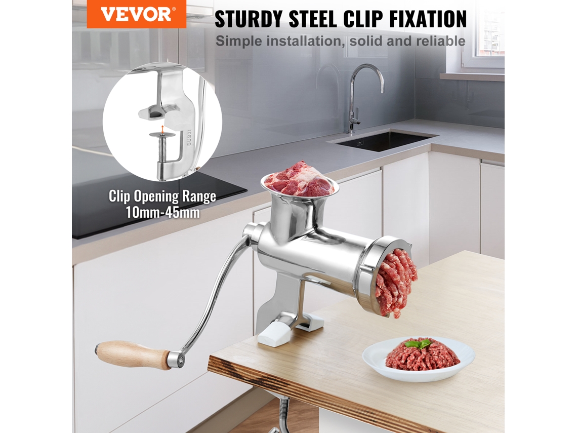 Moedor De Carne Manual, Aço Inoxidável Grau Alimentício, Design De Grampo Forte, Funcionalidade Multiuso Oem
