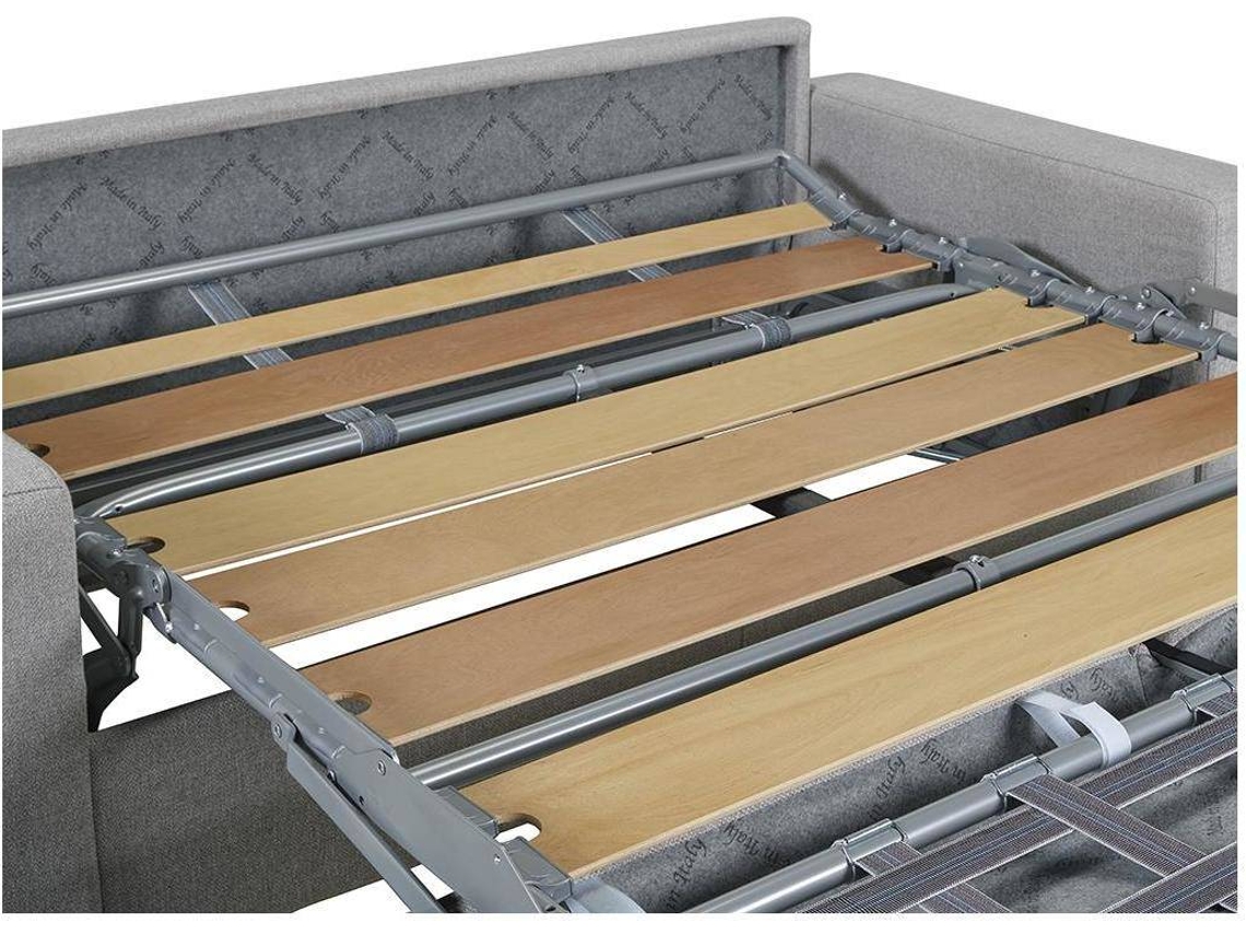 Sofá Cama Calito LINEA SOFA (Preto - Pele sintética - 194x94x85 cm/Dimensões da cama: 140-159 cm)