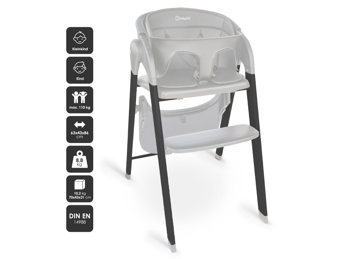 Cadeira Da Papa Babygo Levels Grey