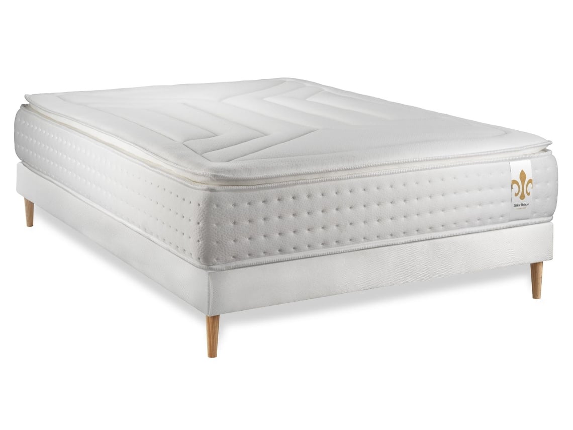 Estrado Vingt Quatre LITIER_DELUXE_TRADITION Espuma com memória Branco (180x200)