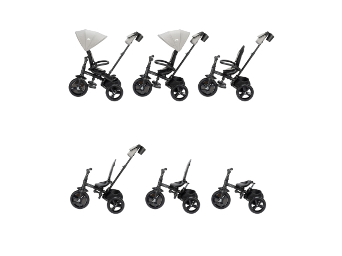 Carrinho de passeio e triciclo 2 em 1 BEBECONFORT Windy para crianças até aos 4 anos Tinted Gray