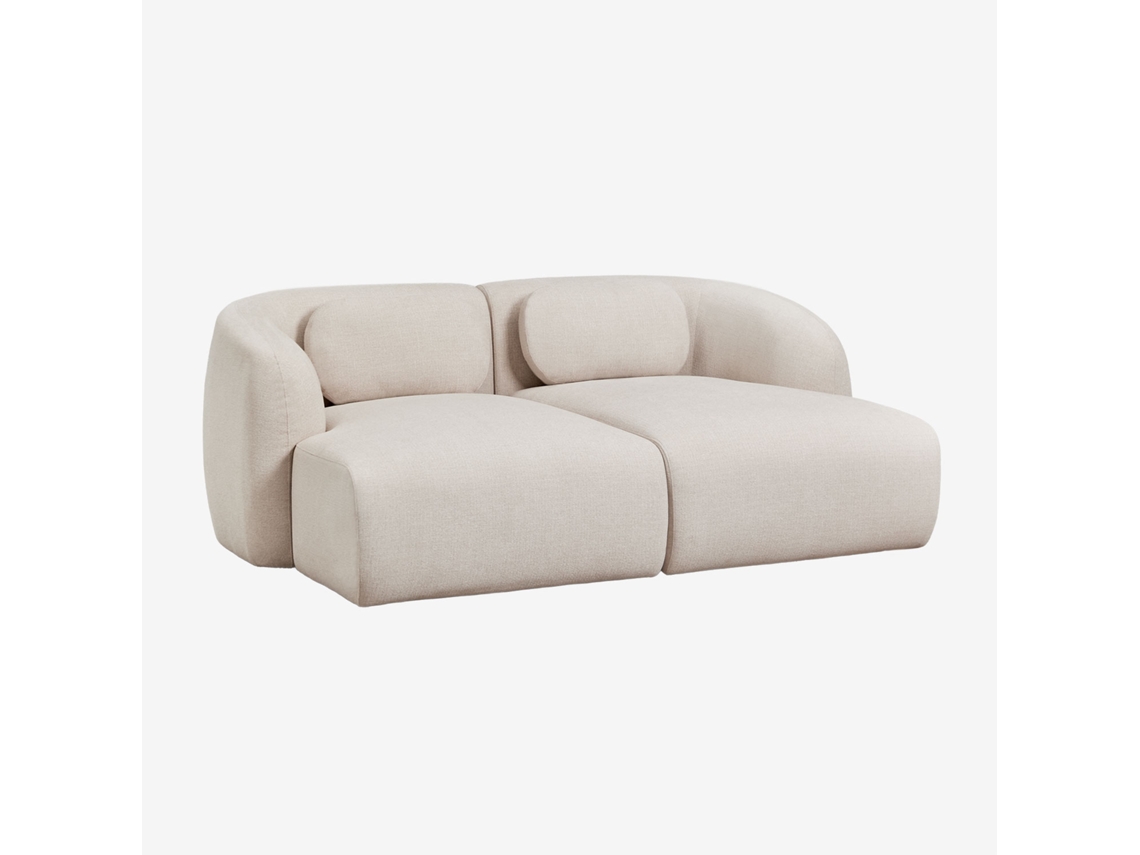 Sofá Modular Chaise Longue De 2 Peças Em Chenille Coquette Poliéster Sklum