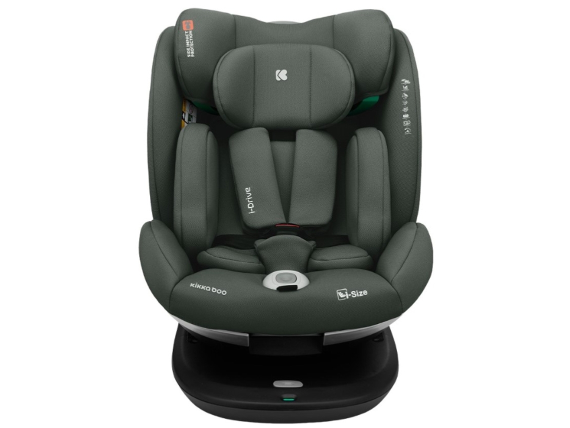 Cadeira auto KIKKA BOO 40-150 cm i-Drive i-SIZE Verde Militar