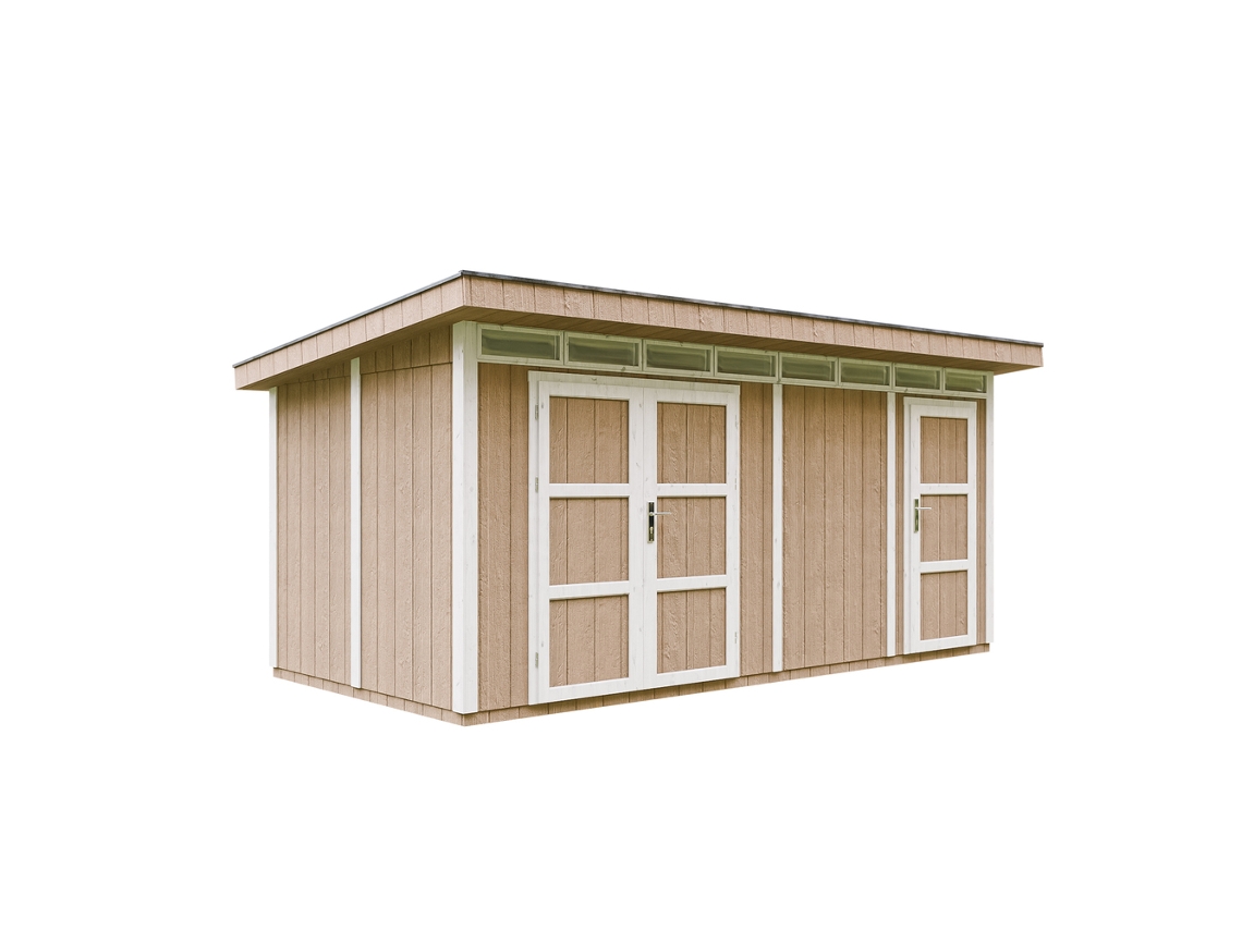 Abrigo com Painéis Lp® Smartside® M905C-Terra Brown TIMBELA