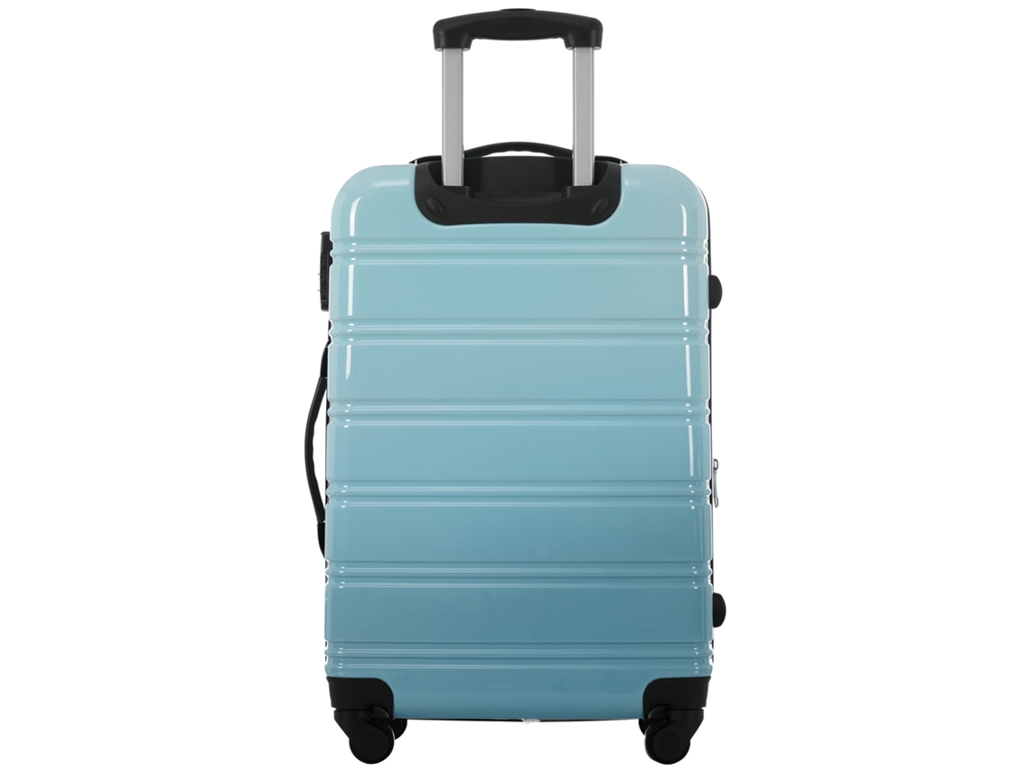 Mala De Viagem De 4 Rodas, Abs, Com Fechadura De Código, Azul, 41,5 X 27,5 X 59 Cm Haochrymec