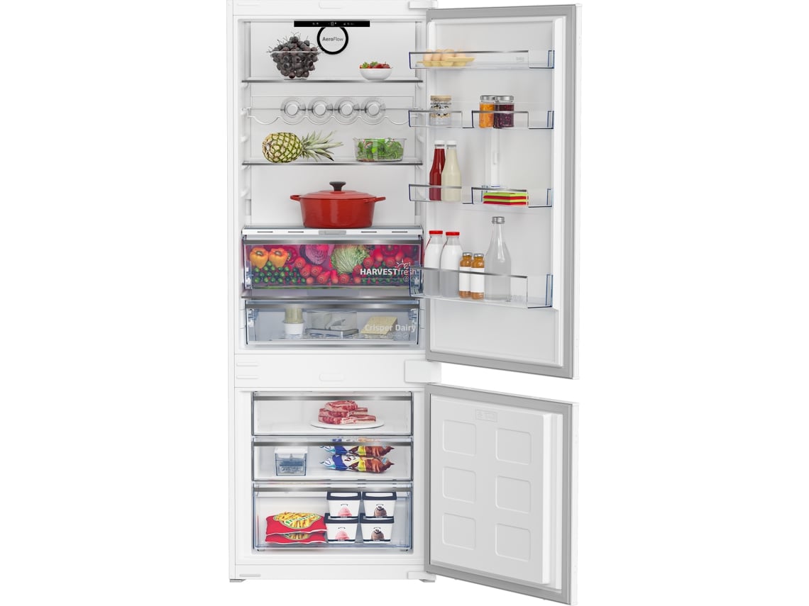 Frigorífico Combinado Encastre BEKO HaverstFresh & EverFresh BCNE400E40SN (No Frost - 194 cm - 370 L - Branco)