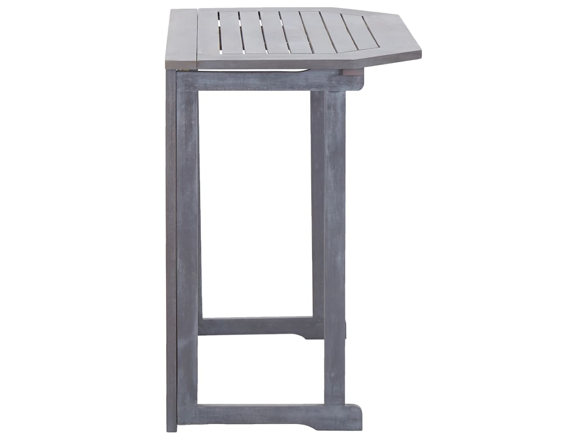 Mesa de Jardim LOVELY HOME Varanda Dobrável Madeira de Acácia Maciça (90 x 50 x 74 cm)