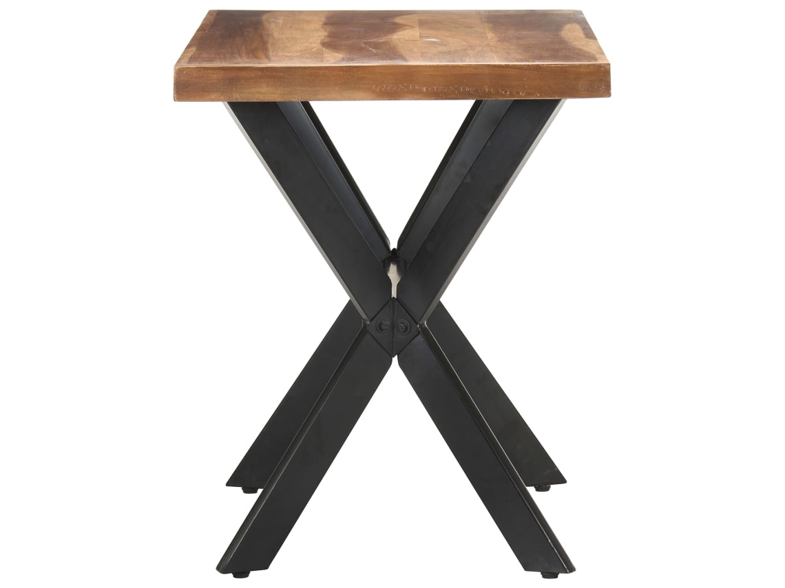 MAISON EXCLUSIVE Mesa de Jantar 120X60X75 Cm Madeira Maciça com Acabamento a Mel