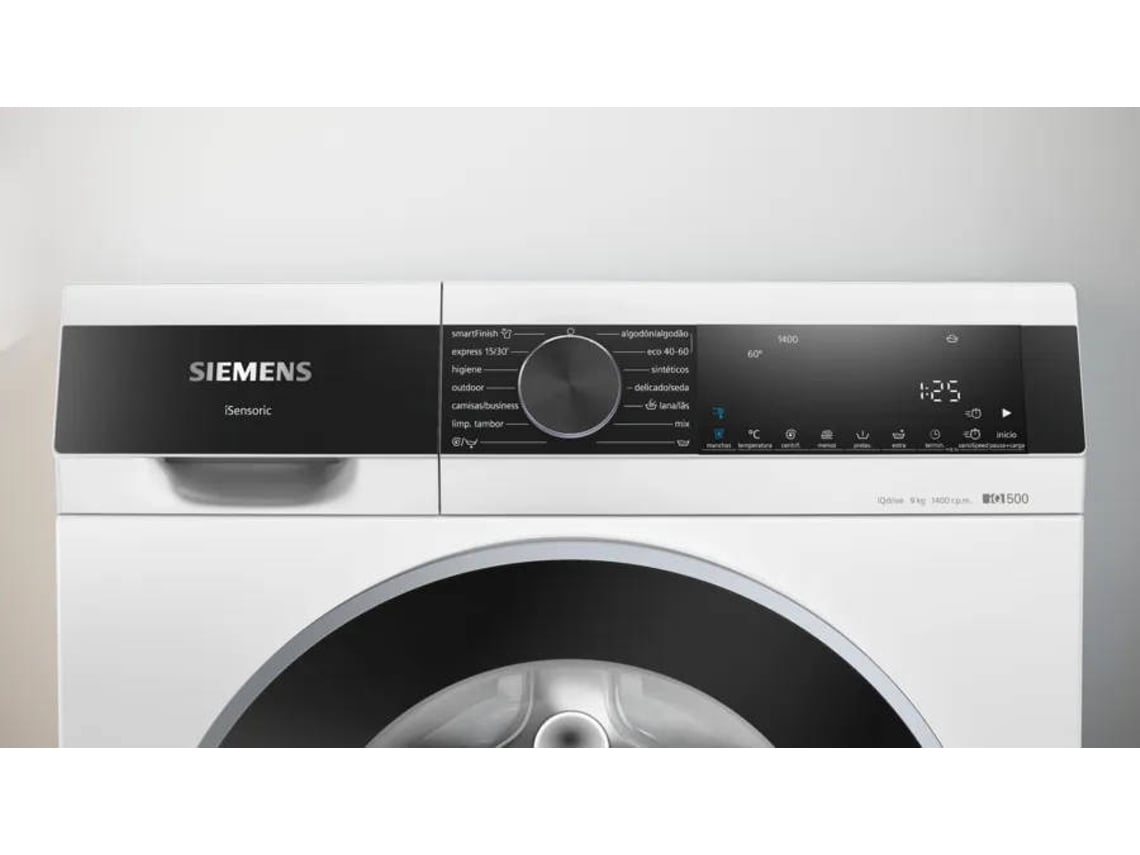 Máquina de Lavar Roupa SIEMENS WG44G2ZAES (9 kg - 1400 rpm - Branco)