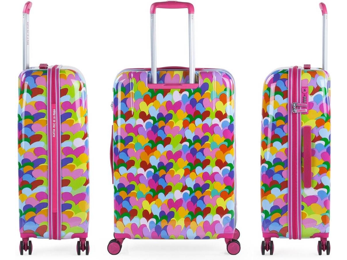 Mala de Viagem Média AGATHA RUIZ DE LA PRADA Rosa (65 L)