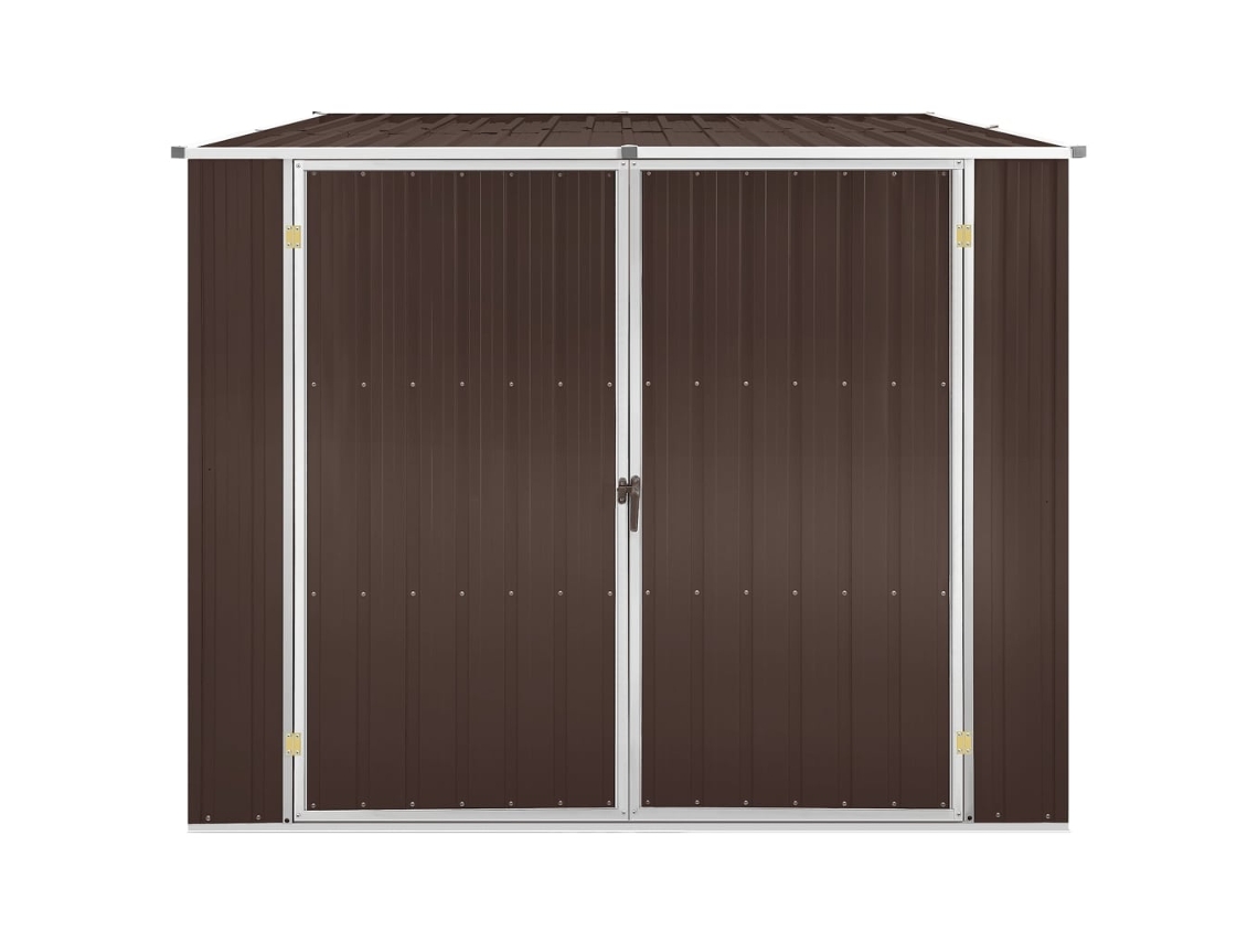 Abrigo MAISON EXCLUSIVE 195x198x159 cm Aço Galvanizado Castanho
