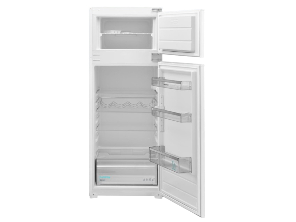 SJ TE210T0XS frigorífico e congelador encastrável 210 L branco Sharp