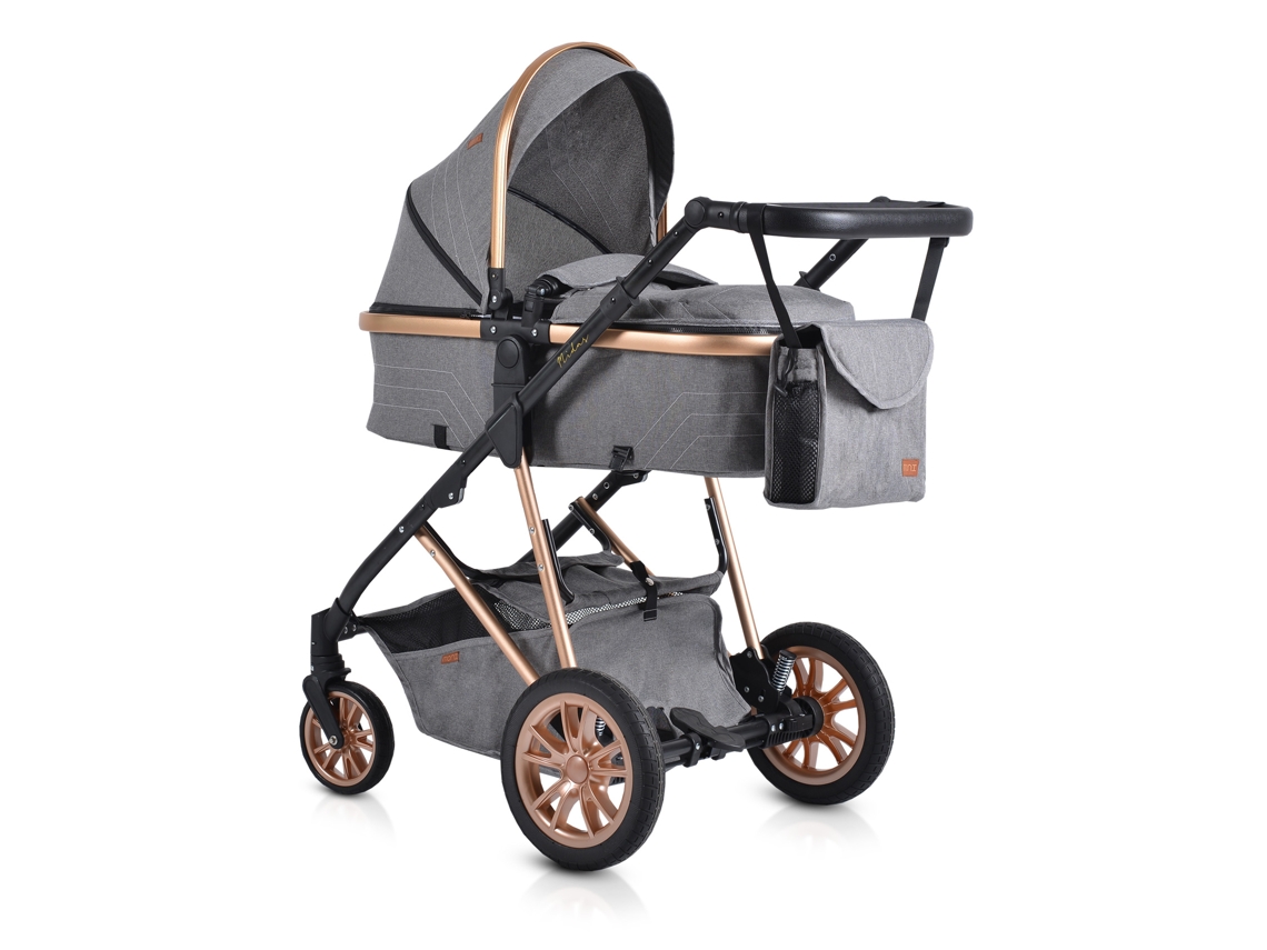 Carrinho De Bebê Cinza Midas Moni Moni