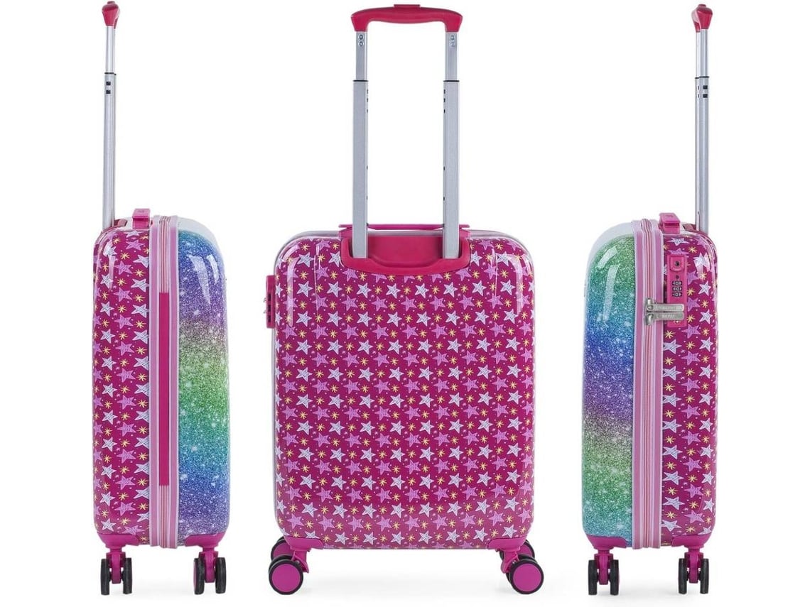 Conjunto 3 Malas SKPAT 131350B Cabine e Nécessaire Rosa (50 L)