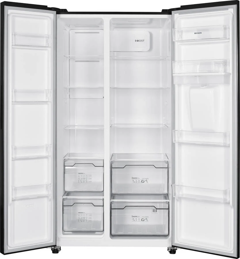 Frigorífico Americano BECKEN BSBS8486NIX (No Frost - 177 cm - 529 L - Inox)