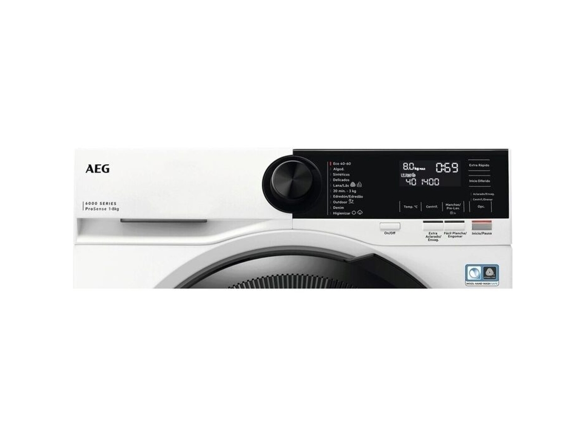 Máquina de Lavar Roupa AEG LFR6284N4B (8 Kg - 1400 rpm - Branco)