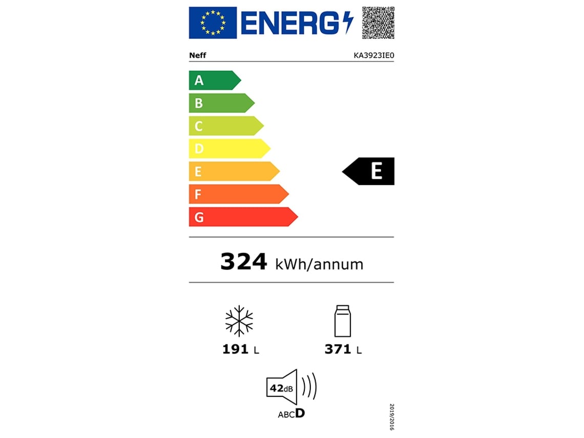 Frigorífico Americano NEFF KA3923IE0 (No Frost - 179 cm - Inox)
