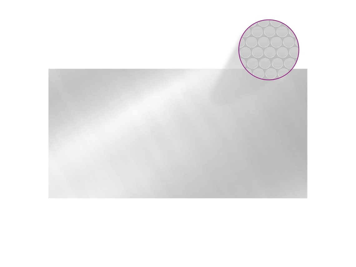 Cobertura Para Piscina 975x488 Cm Pe Prateado