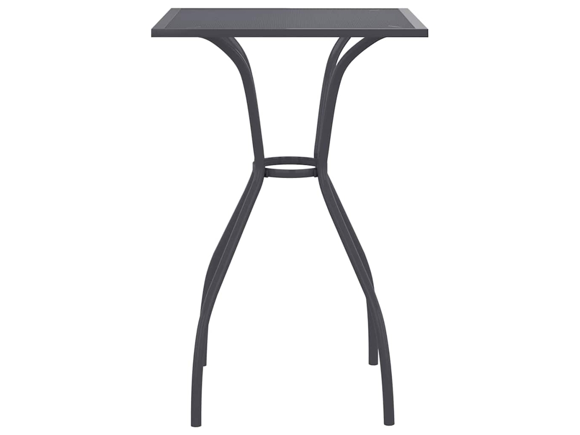 Mesa De Jardim Malha Aço Antracite 50x50x72 Cm Vidaxl