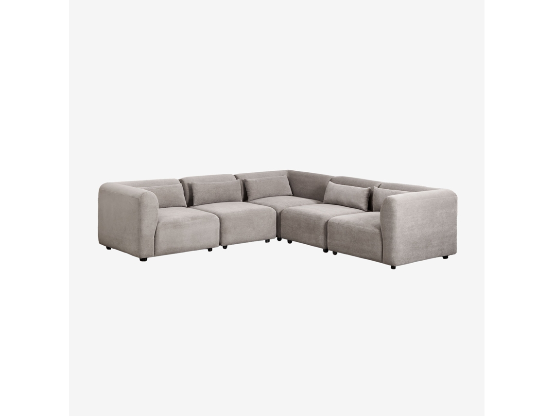 Sofá Modular De Canto Fogler De 5 Peças Poliéster Sklum