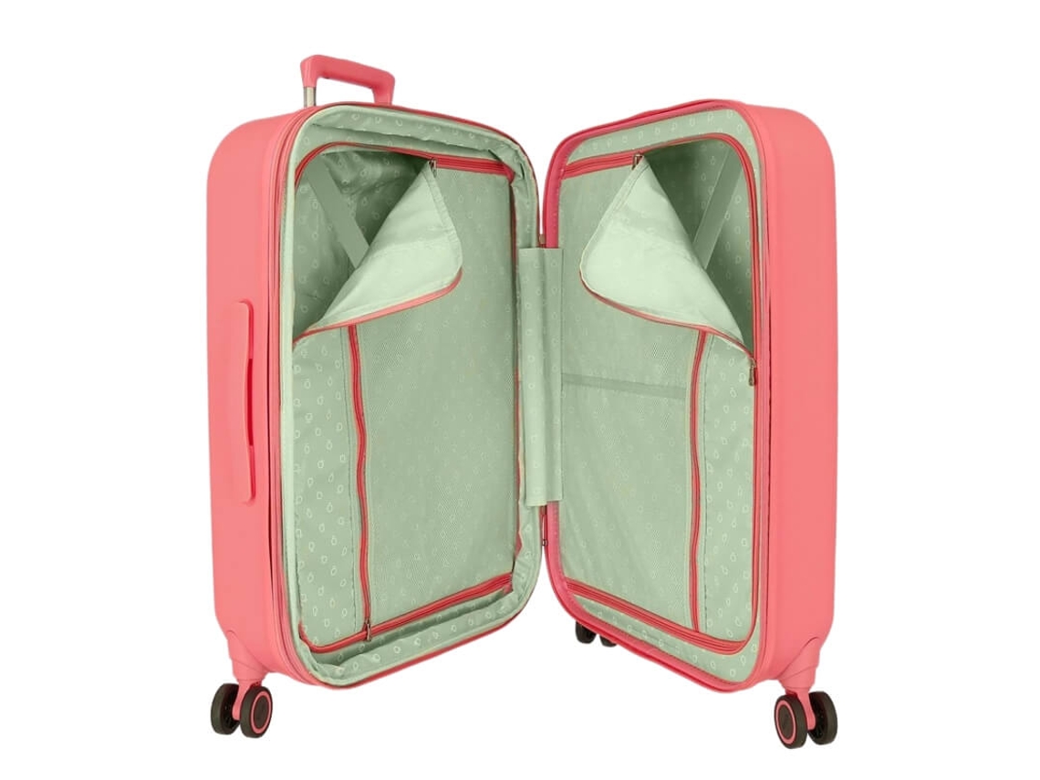 Mala De Viagem Média 70cm 4r Exp. Enso Stitch Playful Coral