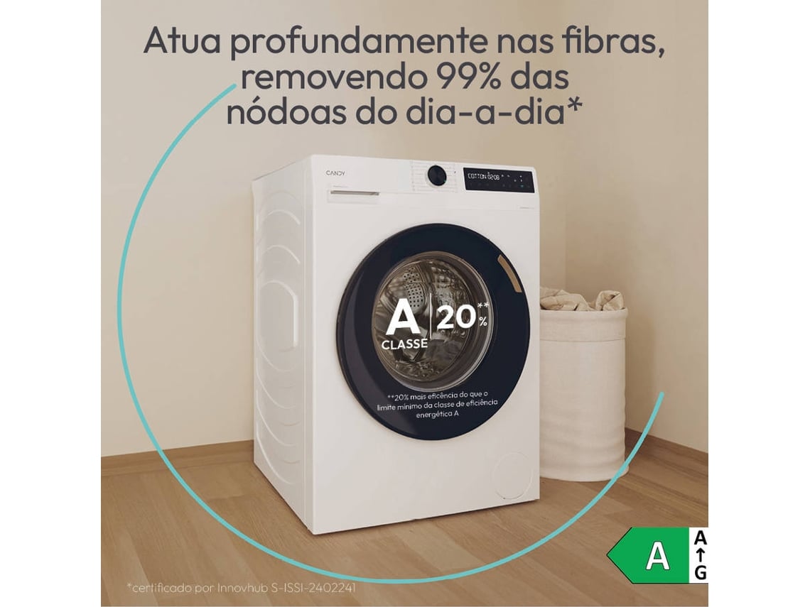 Máquina de Lavar Roupa CANDY BR 413BL8-S (13 kg - 1400 rpm - Branco)