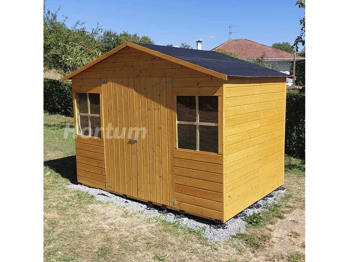 Abrigo de Madeira DECOR ET JARDIN Fresno 12 Mm (272x182 cm - 496 m²)