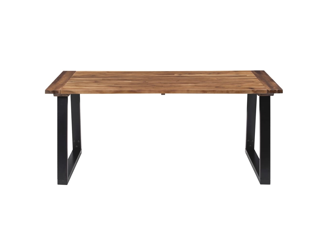 Mesa de Jantar em Madeira de Acácia Maciça 180X90 Cm NONAME
