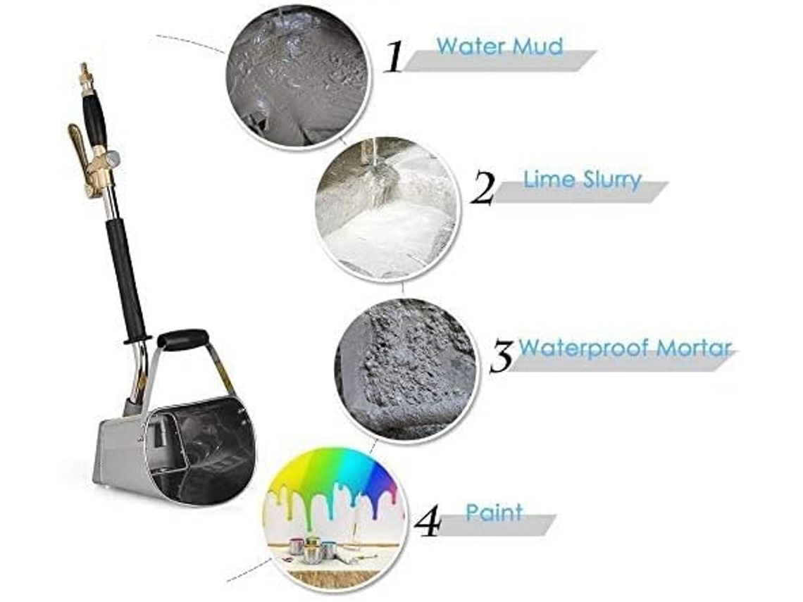 Pulverizador de Argamassa Ferramenta de Jardinagem para Paredes