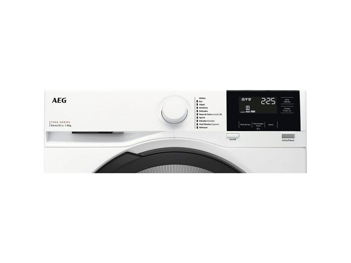 Máquina de Secar Roupa AEG TR718EBOB (8 kg - Bomba de Calor - Branco)