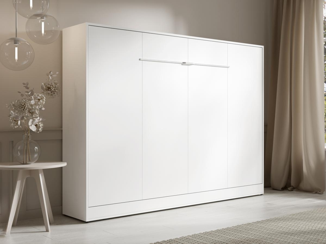 Cama embutida RAPILI VENTE-UNIQUE Branco 140x200 cm - Sem colchão - Com sommier