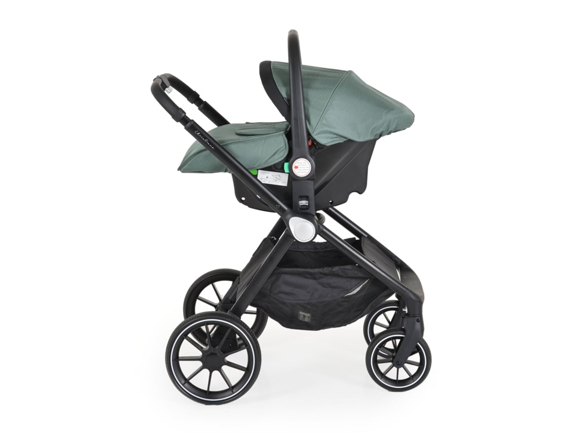 Carrinho De Bebê Christiano 3 Em 1 Verde Cangaroo Cangaroo