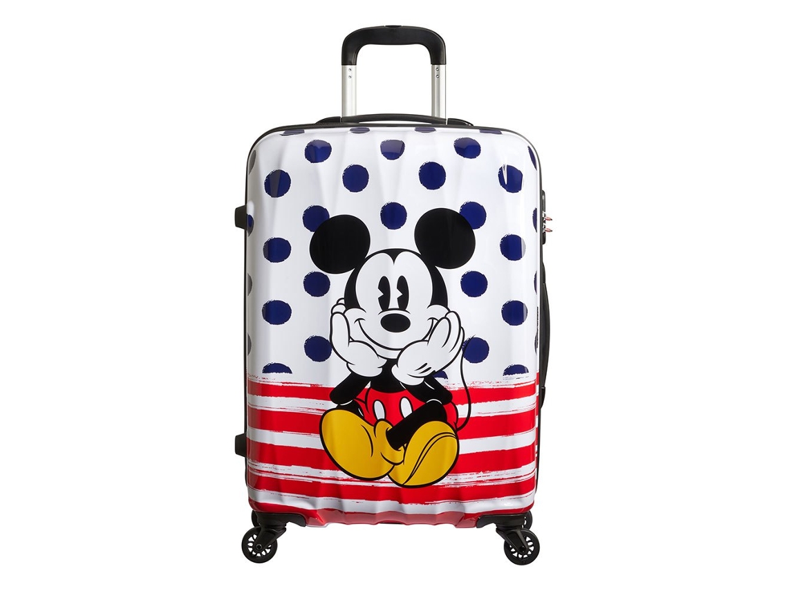 Mala de Viagem Grande AMERICAN TOURISTER Disney legends spinner Branco (65x45.5x27.5cm)
