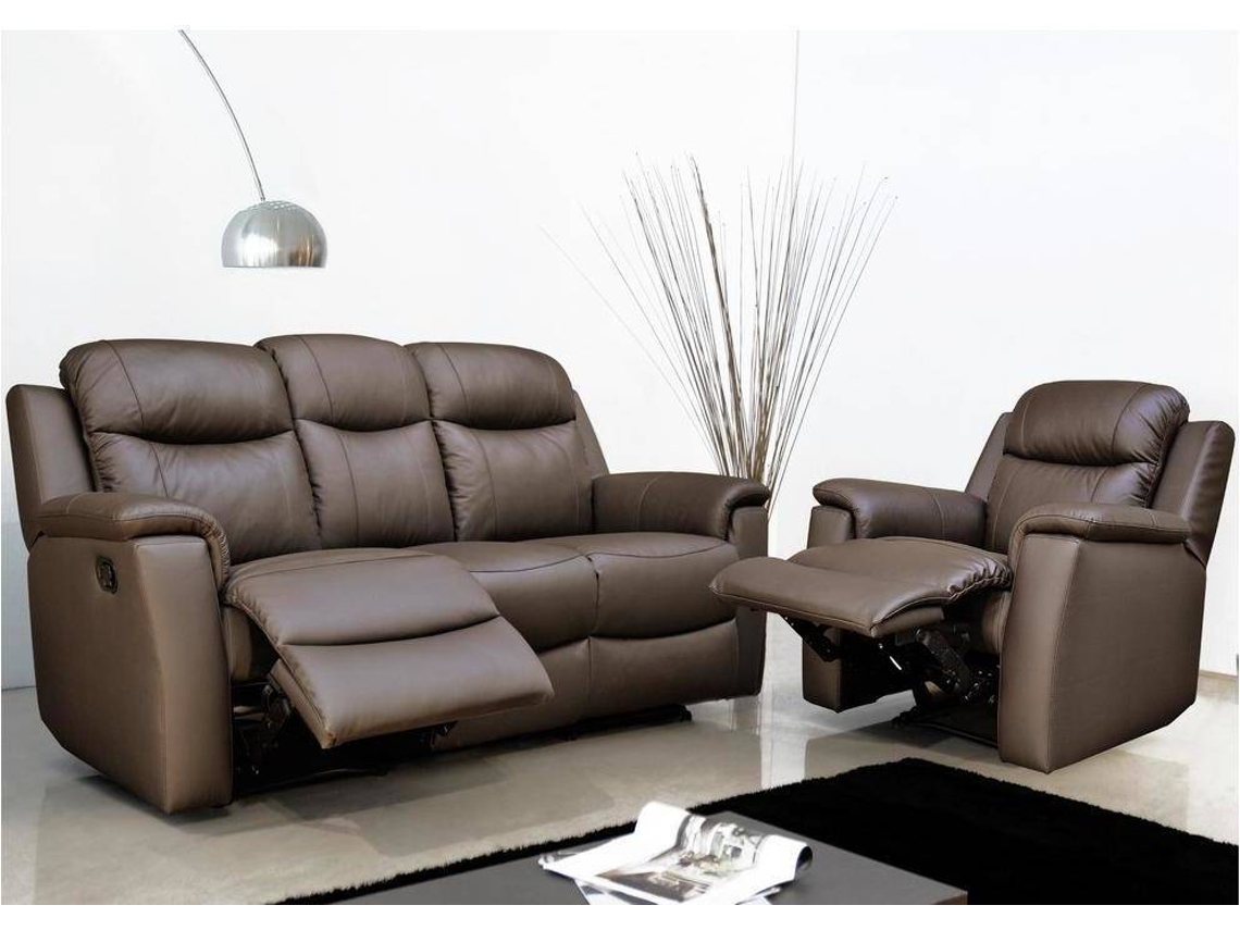 Cadeirão Relax Evasion VENTE-UNIQUE (Castanho - Pele - 95x96x100 cm)