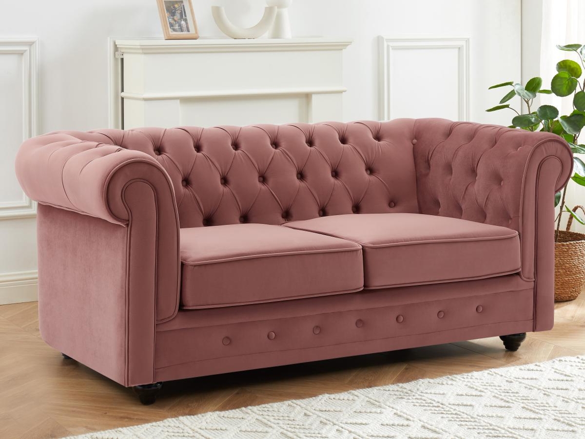 Conjunto Sofá Fixo Chesterfield VENTE-UNIQUE (72 x 205 x 88 cm)