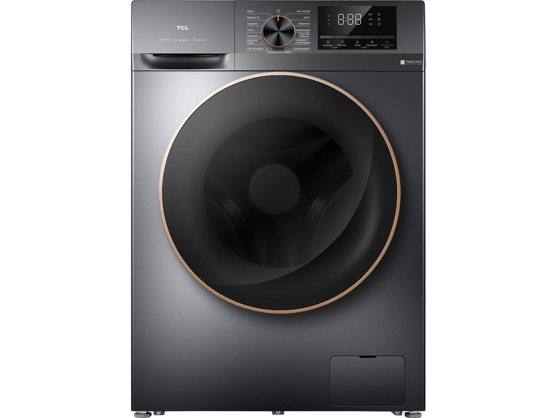 Máquina de Lavar Roupa TCL FP1012SA0ES (10 kg - 1200 RPM - Cinzento)