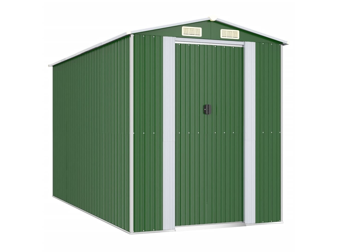 Abrigo MAISON EXCLUSIVE 192x357x223 cm Aço Galvanizado Verde