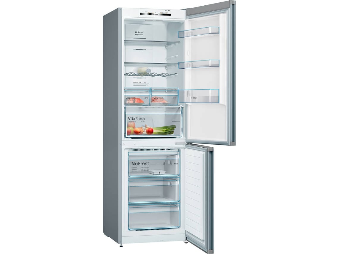 Frigorífico Combinado BOSCH KGN36VIEA (No Frost - 186 cm - 326 L - Inox)