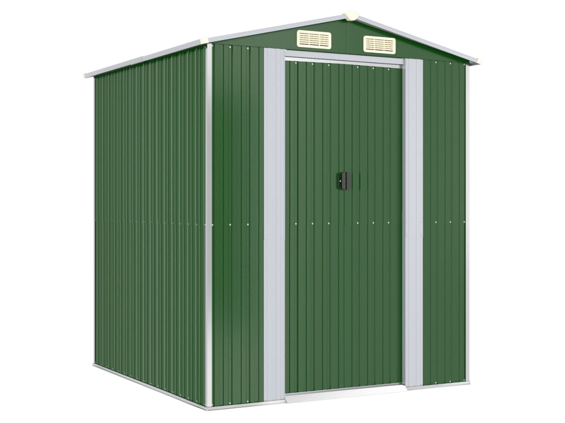 Abrigo MAISON EXCLUSIVE 192x191x223 cm Aço Galvanizado Verde